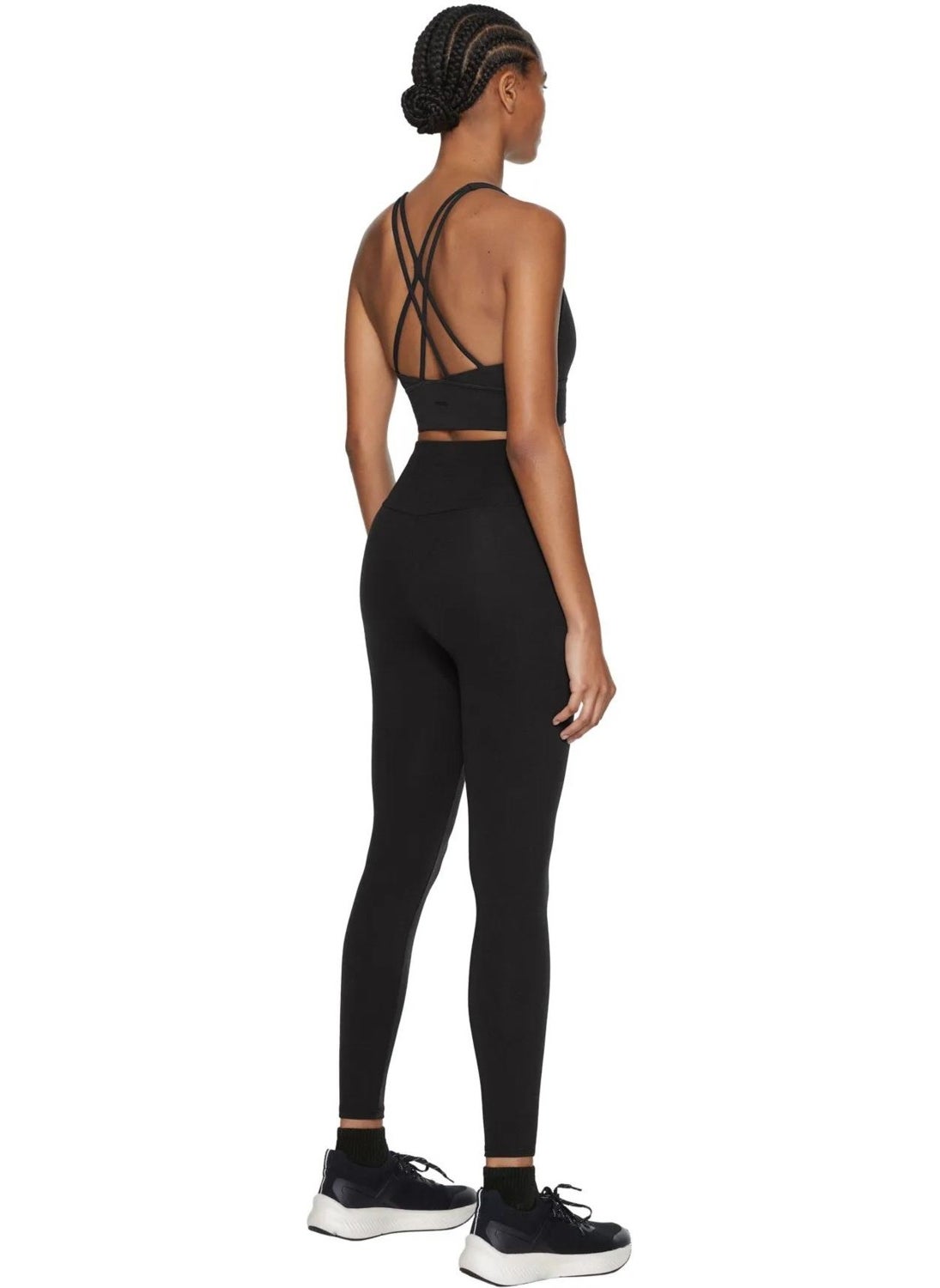 Tena Women's Black High Waist Modal Fabric Leggings  - Image 5
