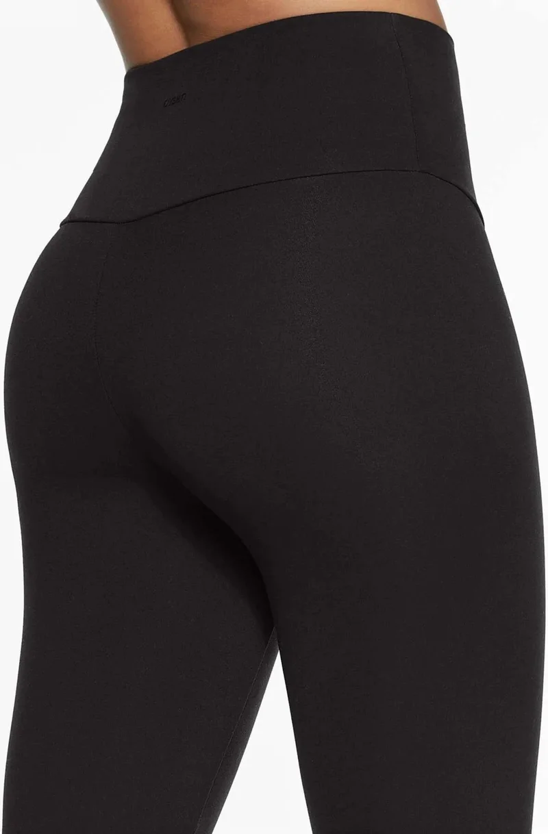 Tena Women's Black High Waist Modal Fabric Leggings
