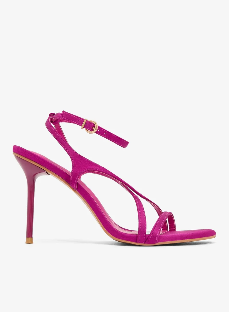 ELLA Satin Strap Detail Mid Heels