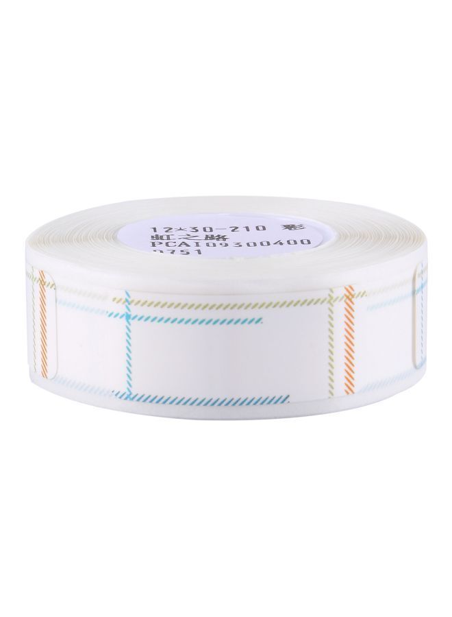 NIBEMINENT Thermal Printing Label Paper Roll White/Blue/Green - Image 2