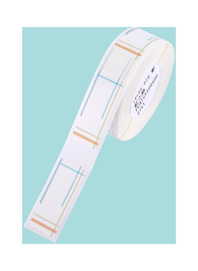 NIBEMINENT Thermal Printing Label Paper Roll White/Blue/Green - Image 3