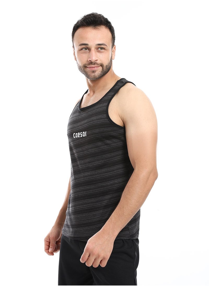 Caesar - Stripped Cut Mens T- Shirt - Image 1