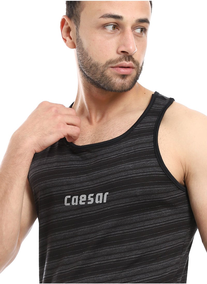 Caesar - Stripped Cut Mens T- Shirt - Image 1