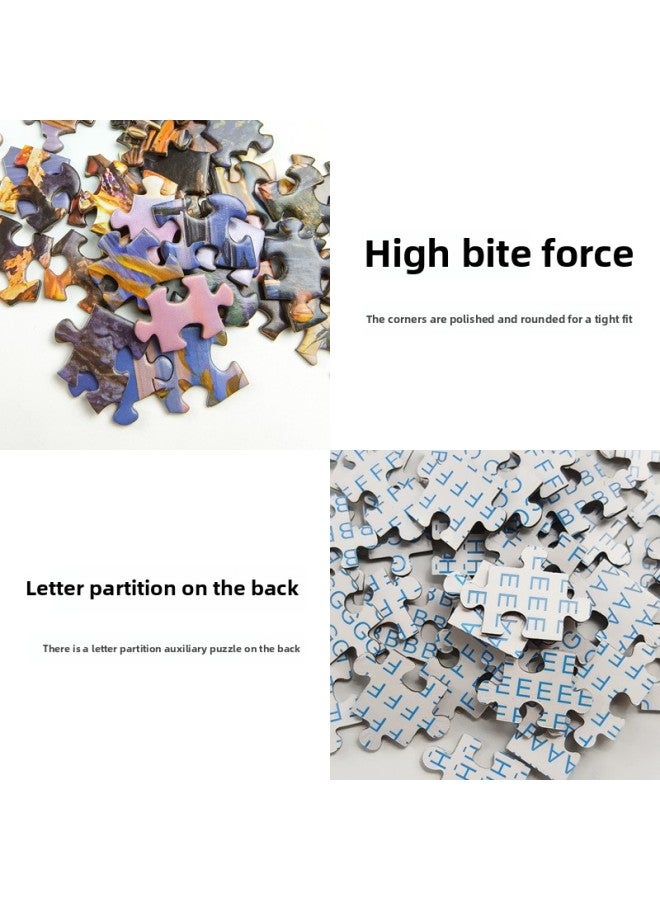 Puzzle 1000 Pieces Adult Paper Oil Painting Educational Toys Decompression Gift Plane Decompression Foreign Trade-Color:83107-Wild Poppy  - Image 5