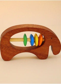 Shumee Shumee Ele ( Elephant) Shaped Wooden Rattle  - Image 3