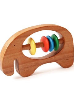Shumee Shumee Ele ( Elephant) Shaped Wooden Rattle  - Image 2
