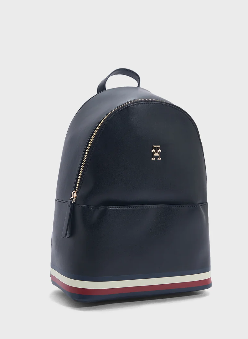 TOMMY HILFIGER Logo Detail Top Handle Backpack
