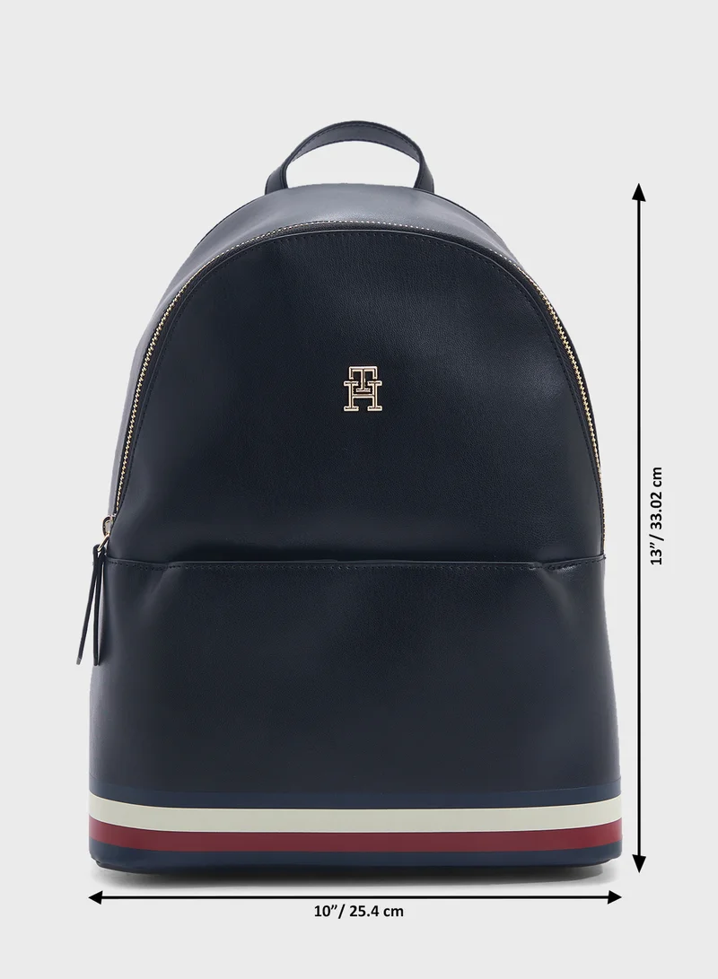 TOMMY HILFIGER Logo Detail Top Handle Backpack