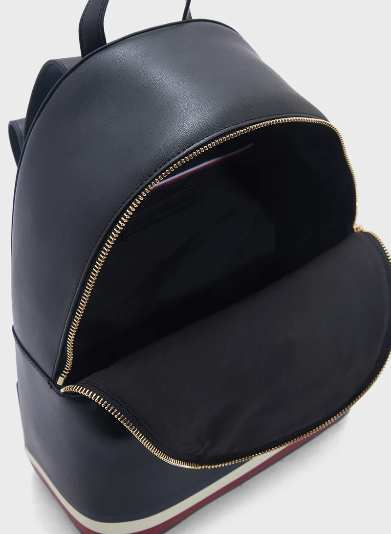 TOMMY HILFIGER Logo Detail Top Handle Backpack