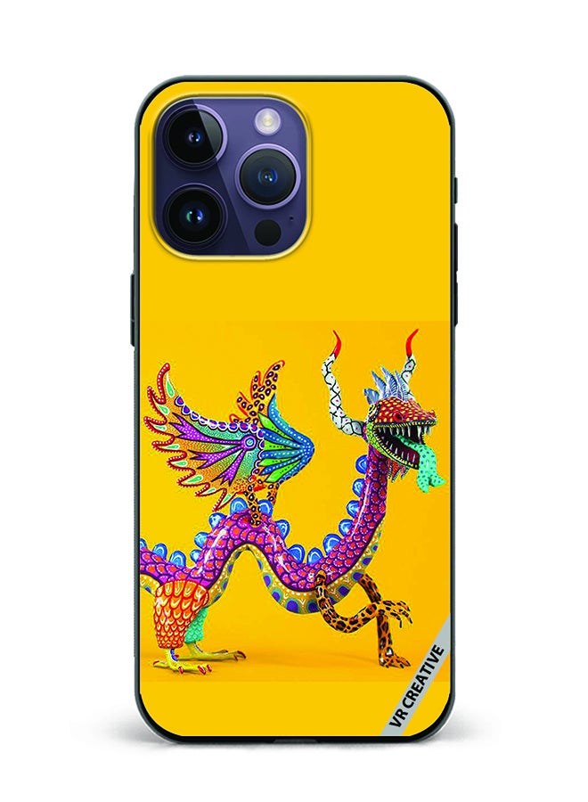 VR CREATIVE Protective Case Cover For Apple iPhone 15 Pro Dragon Design Multicolour - Image 1