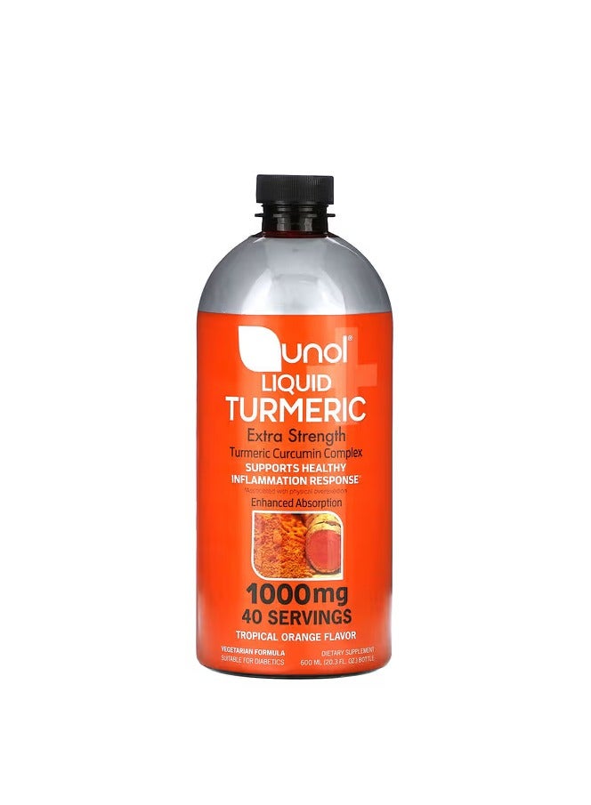 كونول كركم سائل ، قوة إضافية ، تركيبة نباتية مناسب لمرضى السكر برتقال استوائي ، 1،000 ملجم ، 20.3 أونصة سائلة (600 مل) - Image 1