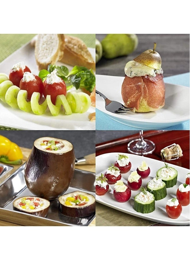 Fruit Corer,  Vegetable Digging Rotating Drill Stainless Steel Fruit Corer Apple Corer Set Core Remover Tool for Apple/Pear/Cherry for Children Food... - Image 4