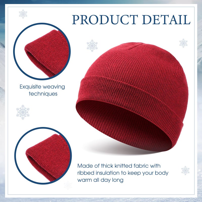 Cuffbow Unisex Winter Accessory Set Adults Winter Kit Included Scarves Warm Beanie Hats Knitted Gloves(150 Pcs,Classic) - Image 3