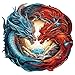 WOODBESTS Wooden Puzzle for Adults YinYang Dragon Puzzle M 200pcs 113x109 Beautiful Wooden Box Wooden Jigsaw Puzzles Unique Shape Birthday Gifts for Adults and Kids Family Game - Image 2