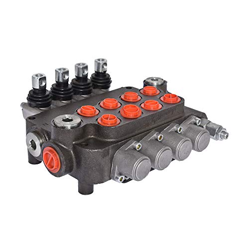 findmall 4 Spool 21GPM 3600PSI Hydraulic Directional Control Valve, SAE Ports Double Acting Valve for Small Tractors, Tractors, Loaders, Log Splitter - Image 2