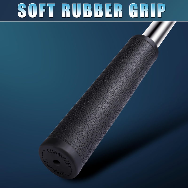 CHAMPKEY Pressure Golf Ball Retriever Performance Version - Thicken Stainless Steel Shaft with Rubber Grip Golf Retriever - Available in 9Ft / 12Ft / 14.5Ft / 16.3Ft - Image 5