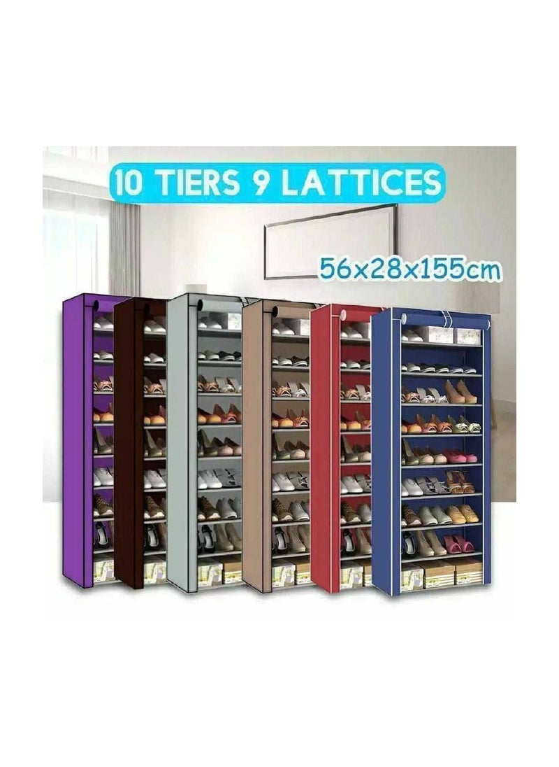 Stainless steel shoe rack with strong metal shelves, 6-tier shoe rack, gray TR - pzsku/Z3DA4C8727F81CBA281C3Z/45/_/1725459416/0c4c45bb-a7b4-4517-99e1-de18f1f5148f