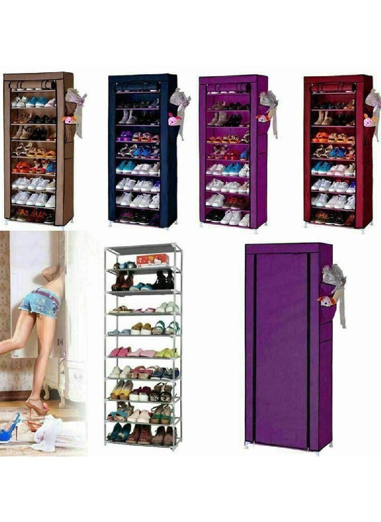Stainless steel shoe rack with strong metal shelves, 6-tier shoe rack, gray TR - pzsku/Z3DA4C8727F81CBA281C3Z/45/_/1725459416/781f6a47-a77c-4acd-93be-a15677a5d4f6