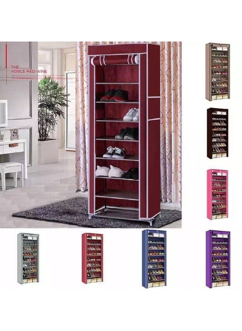 Stainless steel shoe rack with strong metal shelves, 6-tier shoe rack, gray TR - pzsku/Z3DA4C8727F81CBA281C3Z/45/_/1725459426/b3b18f41-0290-475a-8526-70725c81582b