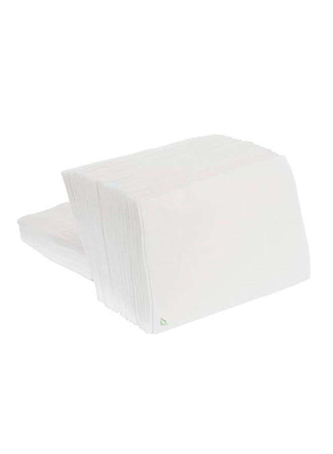 EcoQuality White Low Fold Dispenser Napkins,400/pack 1-Ply, 3 1/2 x 5 in, Dispenser Napkin Refill, Everyday Napkins, Perfect for Restaurants, Diners, Bodegas & Home - Image 1