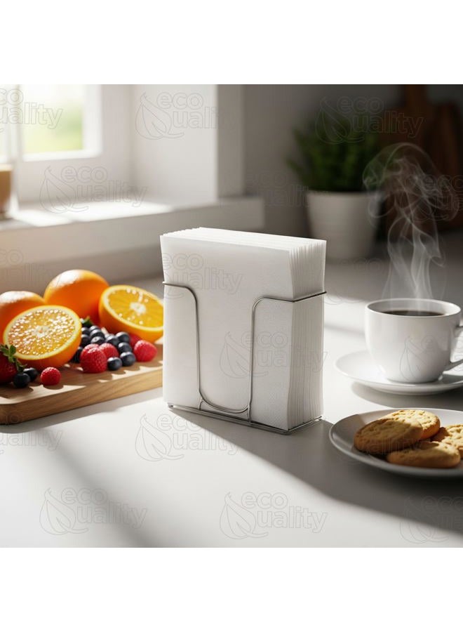 EcoQuality White Low Fold Dispenser Napkins,400/pack 1-Ply, 3 1/2 x 5 in, Dispenser Napkin Refill, Everyday Napkins, Perfect for Restaurants, Diners, Bodegas & Home - Image 5