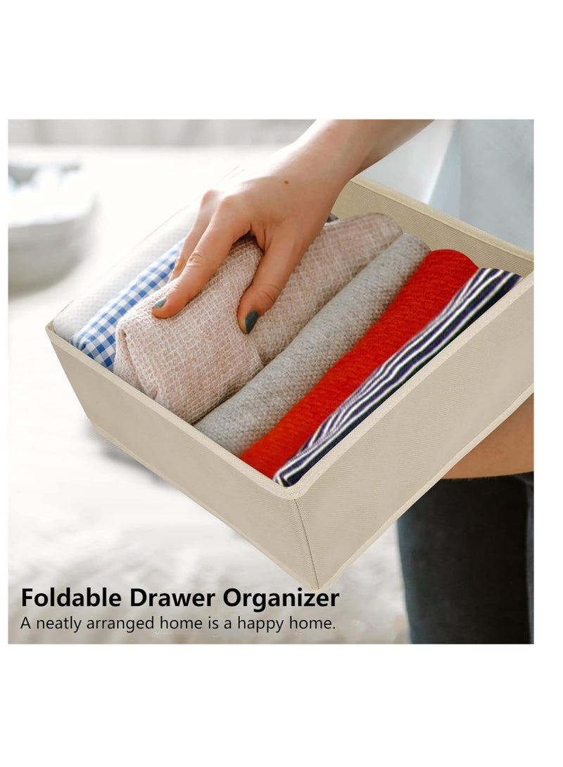 DAMAL 12 Pieces Storage Organiser, Foldable Wardrobe Drawer Storage Organiser Storage Box for Clothes, Bra, Underwear, Pants, Panties etc. - Image 5