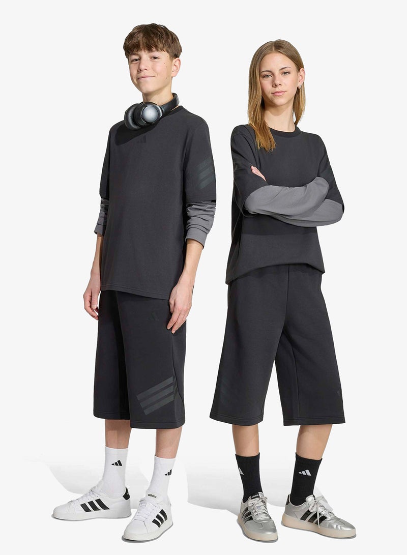 Adidas Youth 3 Stripes Future Icons Shorts - Image 1