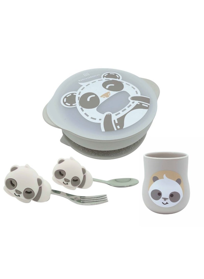 Marcus & Marcus - Marcus & Marcus Toddler Self Feeding Training Set- Pebble - Image 1