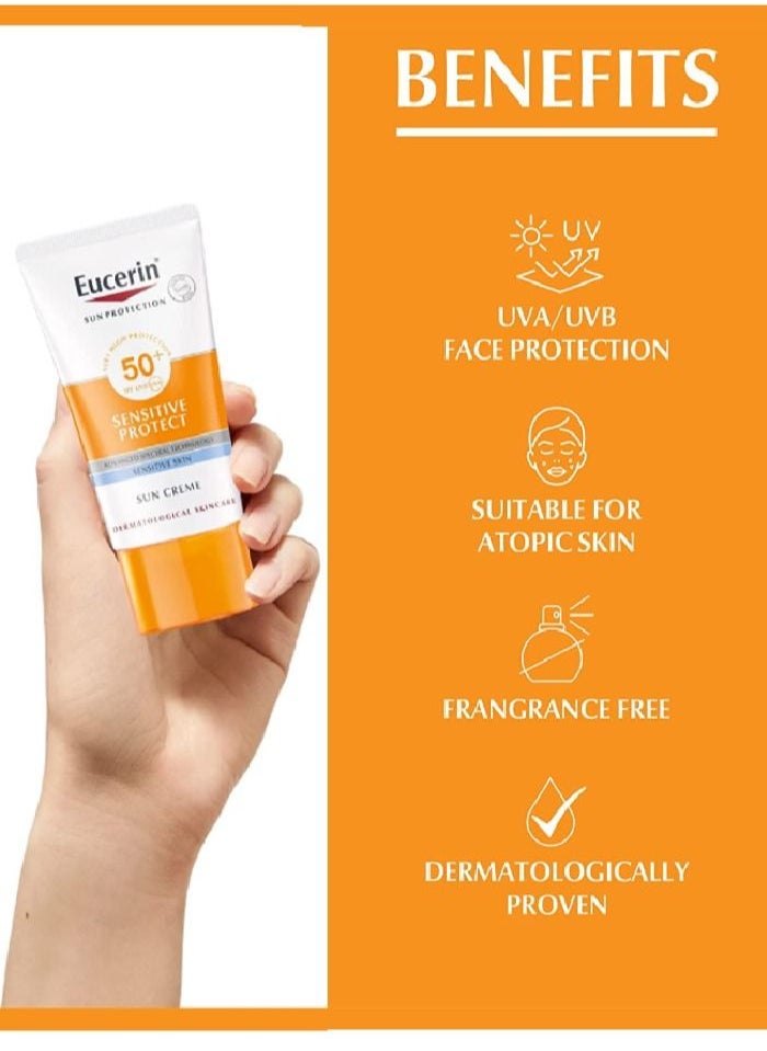 Eucerin Sensitive Protect Sun Cream SPF50+ 50ml  - Image 2