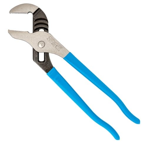 CHANNELLOCK 430 10-inch Straight Jaw Tongue & Groove Pliers, Made in USA, 2-inch Jaw Capacity, Laser Heat-Treated 90° Teeth, Forged High Carbon Steel - Image 1