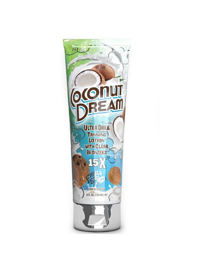 Fiesta Sun Coconut Dream Ultra Dark Tanning with Clear Bronzers, 8 oz.