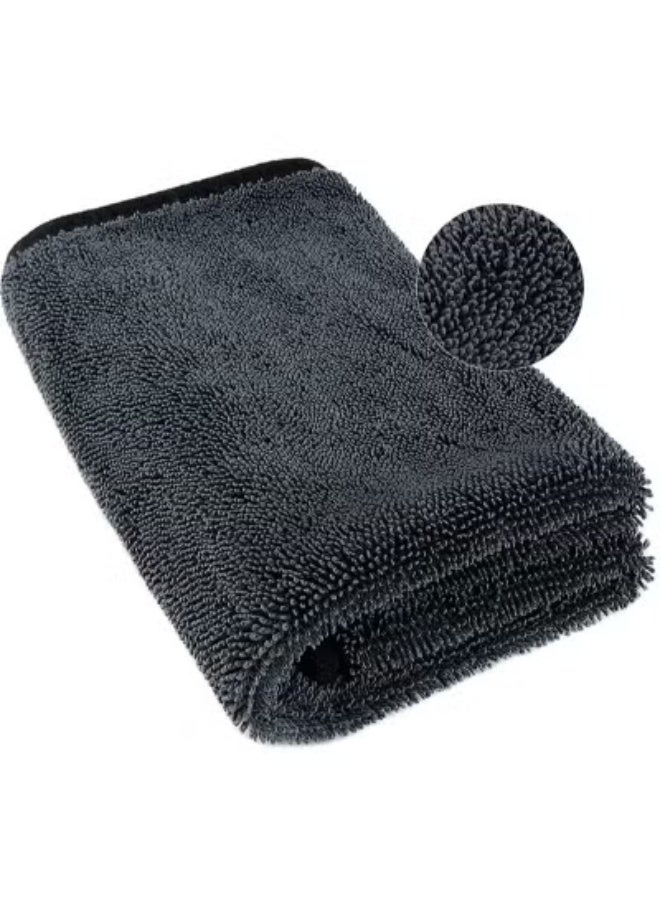 2-Pack 600 GSM Car Drying Towels – Microfiber Towels for Cars (16" x 24"), Ultra-Absorbent, Streak-Free, Scratch-Free, No Water Spots, Double-Twist Pile & Edgeless Design - Image 1