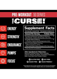 JNX Sports The Curse Pre Workout  Watermelon 250 G  - Image 2