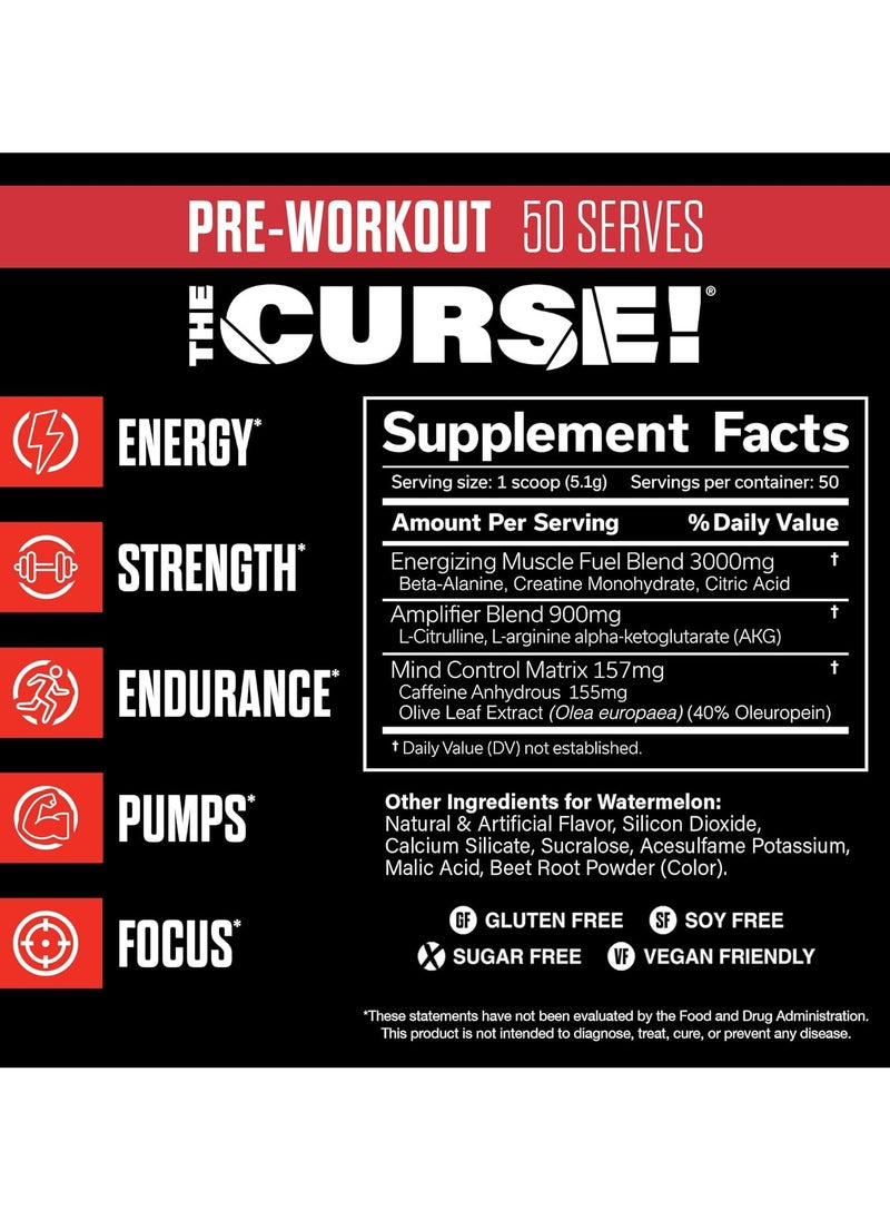 The Curse Pre Workout  Watermelon 250 G
