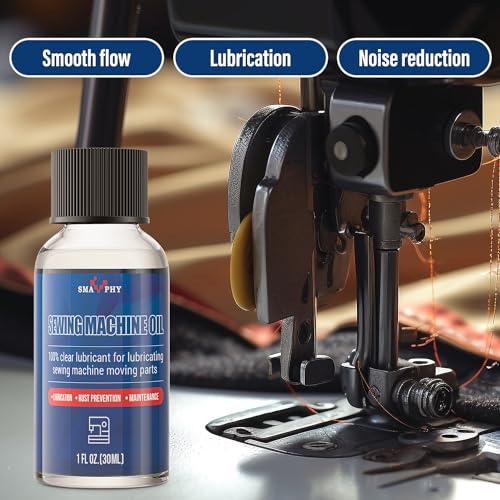 SMAPHY Sewing Machine Oil with Oil Applicator and Dual-Ended Brush, Clear Machine Oil for Lubrication of All Sewing Machine Moving Parts - Image 4
