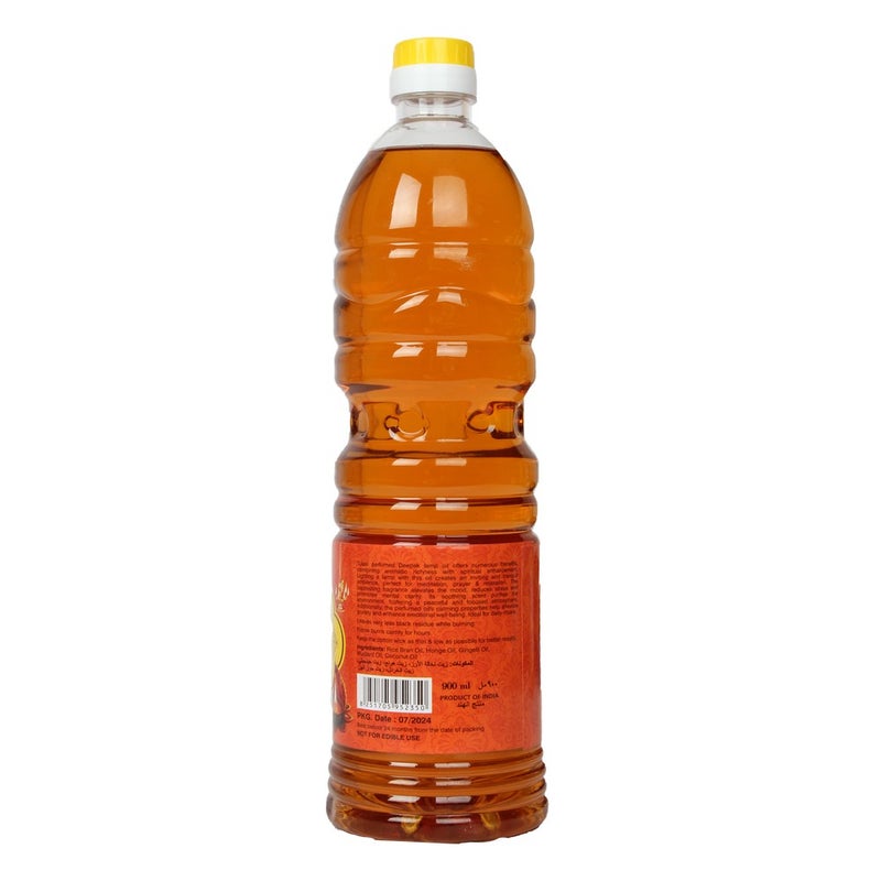 Tulasi Deepak Lamp Oil Puja Oil for Diya Lighting, Prayer & Religious Use, 900ml - Image 2