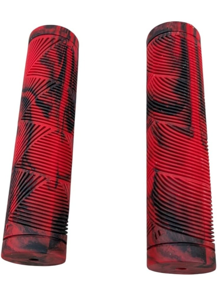 Rubber handlebar grip for bicycle, anti-slip | with colorful pattern - Image 1