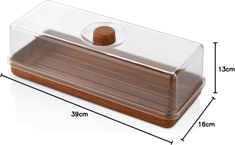Orchid EVELIN Rectangle Bread & Cake Serving Box Container with Lid (Pack of 2) - Image 4