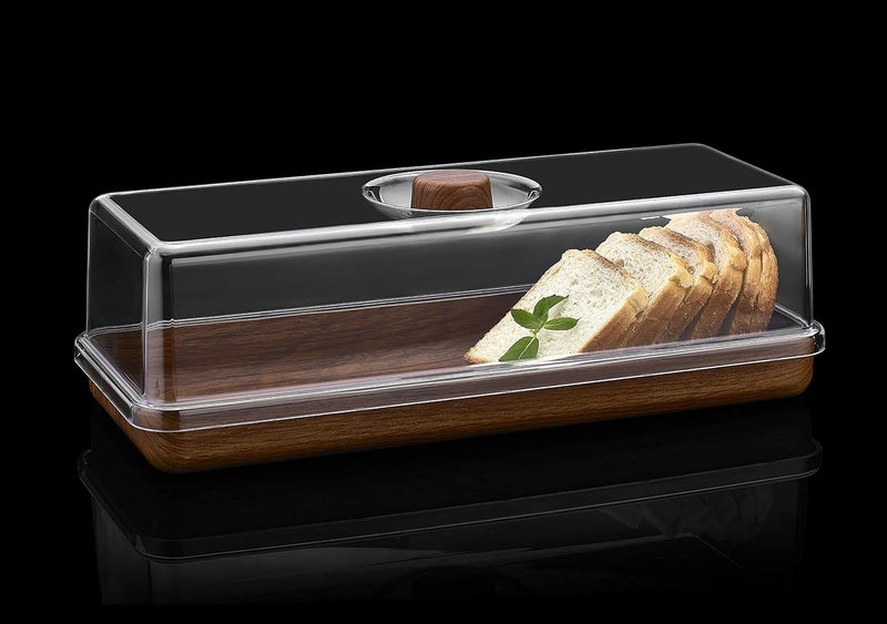 Orchid EVELIN Rectangle Bread & Cake Serving Box Container with Lid (Pack of 2) - Image 3