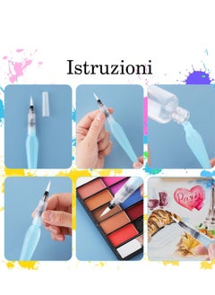 Generic Drawing Brush Pens, for Water Soluble Colored Pencils, Refillable Water Brush Pens for Watercolor Painting with Assorted Tips, Ink and Water Brush Pens for Paints, Artists, Calligraphy 15 Pcs  - Image 5
