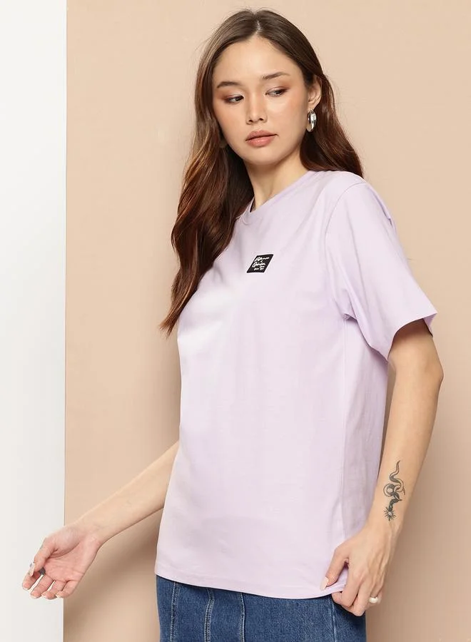 Difference of Opinion Women Oversized Printed T-Shirt