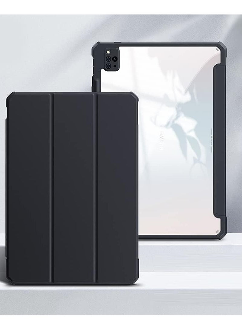 general Case Compatible with Matepad Pro 12.6, Tablet Cover Tri-fold Bracket Case With Pencil Slot for Matepad Pro 12.6 2021 - Image 1