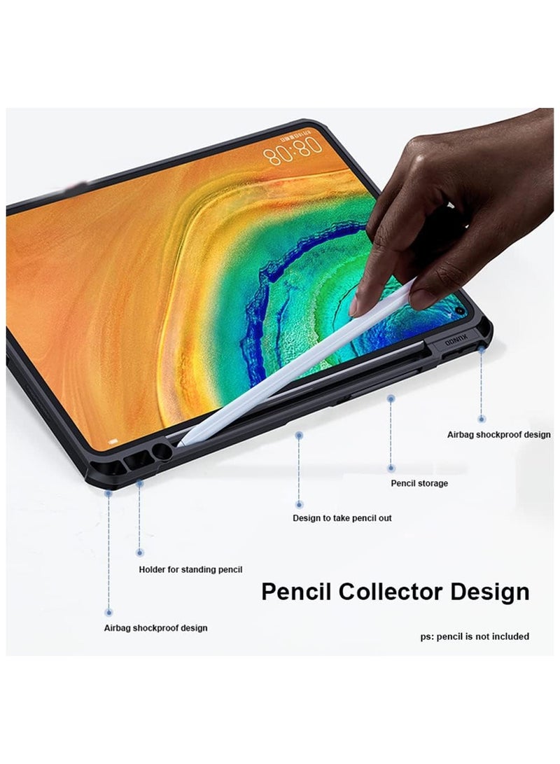 general Case Compatible with Matepad Pro 12.6, Tablet Cover Tri-fold Bracket Case With Pencil Slot for Matepad Pro 12.6 2021 - Image 4