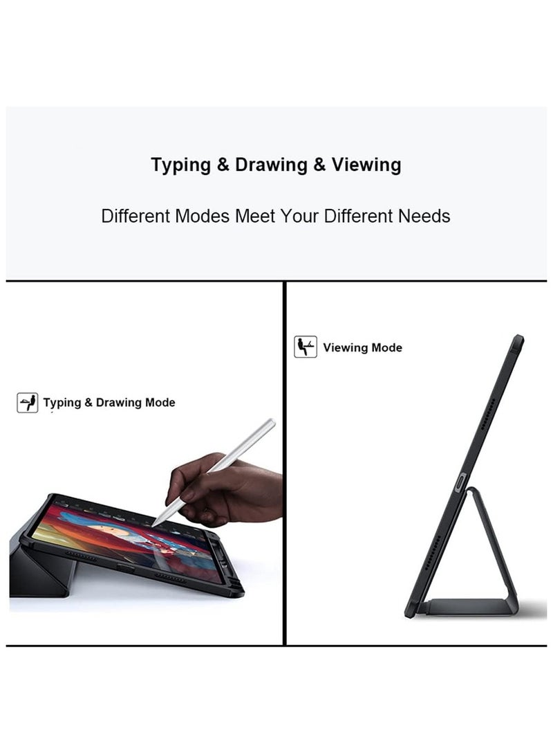 general Case Compatible with Matepad Pro 12.6, Tablet Cover Tri-fold Bracket Case With Pencil Slot for Matepad Pro 12.6 2021 - Image 5