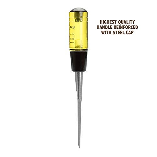 Buck Bros. Buck Brothers 120101BC 1/4" Wood Chisel Made in USA, For Paring and Finishing Cuts in Carpentry and Woodworking, Tempered Tool Steel Blade, Mallet-Safe Handle - Image 3