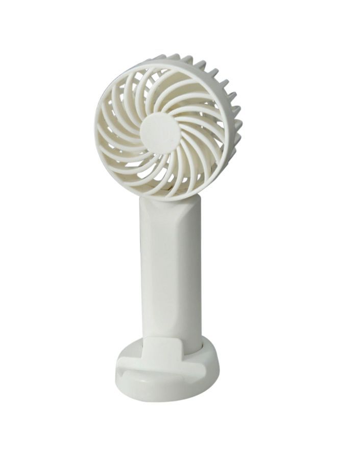 NIBEMINENT Handheld Fan With Base LJK-40 White - Image 1