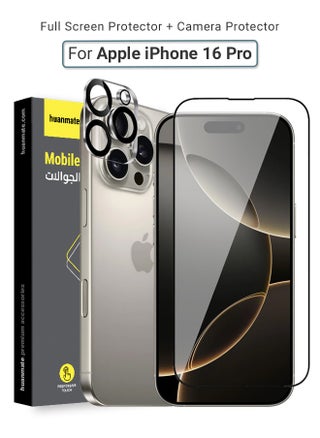 2 in 1 Apple iPhone 16 Pro Screen & Camera Protector - High Transparency Full Coverage Shield for Scratch & Impact Protection - Screen & Camera Protector for Apple iPhone 16 Pro - pzsku/Z3DA5A04EF017D9CE63F9Z/45/_/1727629048/5fa77756-0b28-45b6-b613-d15556e93ddb
