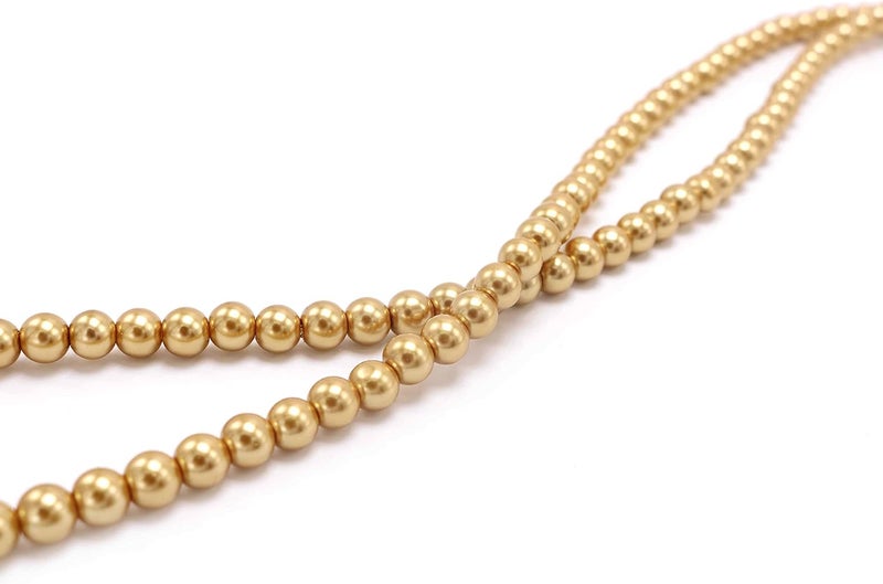 Aisansty Long Pearl Necklaces for Women Cream White Faux Pearl Strand Layered Necklace Costume Jewelry - Image 4