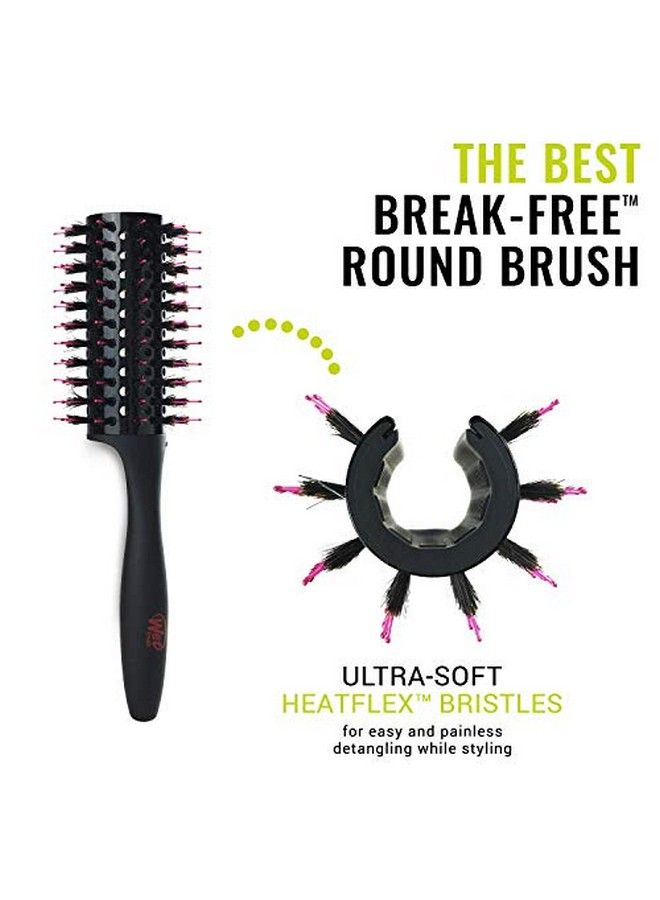 Straighten & Style Round Brush For All Hair Types A Perfect Blow Out With Less Pain Effort And Breakage Open Barrel Design For High Speed Drying In Less Time