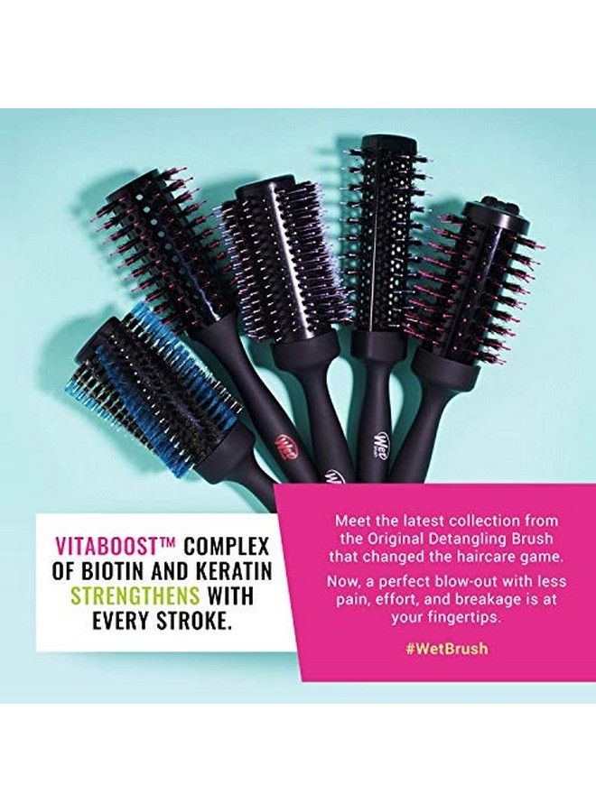 Straighten & Style Round Brush For All Hair Types A Perfect Blow Out With Less Pain Effort And Breakage Open Barrel Design For High Speed Drying In Less Time